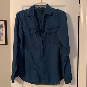 J Crew denim look shirt